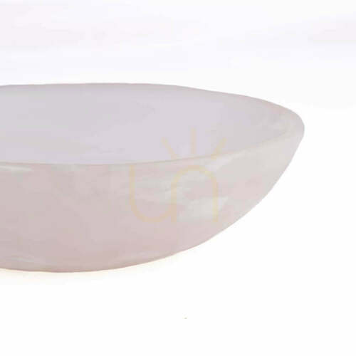 Check Resin Organic Bowl Pink White M