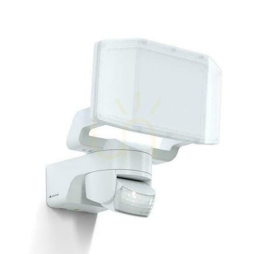 Check Steinel XLED Protect PIR 15.1W 3000K 1642lm IP54 IK03 230V white / plastic floodlight with sensor