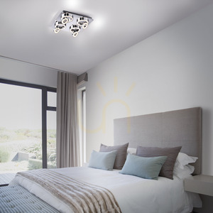 TIM Plafond 14522-17 Chrome 8xLED small 2