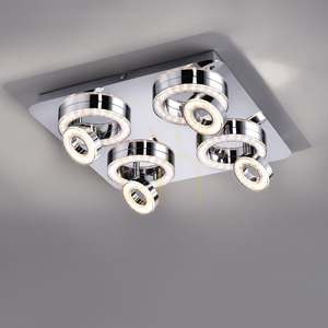 TIM Plafond 14522-17 Chrome 8xLED small 4