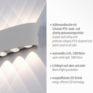 CARLO wall lamp 9489-21 Silver 10xLED 3 CARLO wall lamp 9489-21 Silver 10xLED small 3