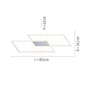 Plafond INIGO 8193-55 Silver 2xLED 13 Plafond INIGO 8193-55 Silver 2xLED small 13