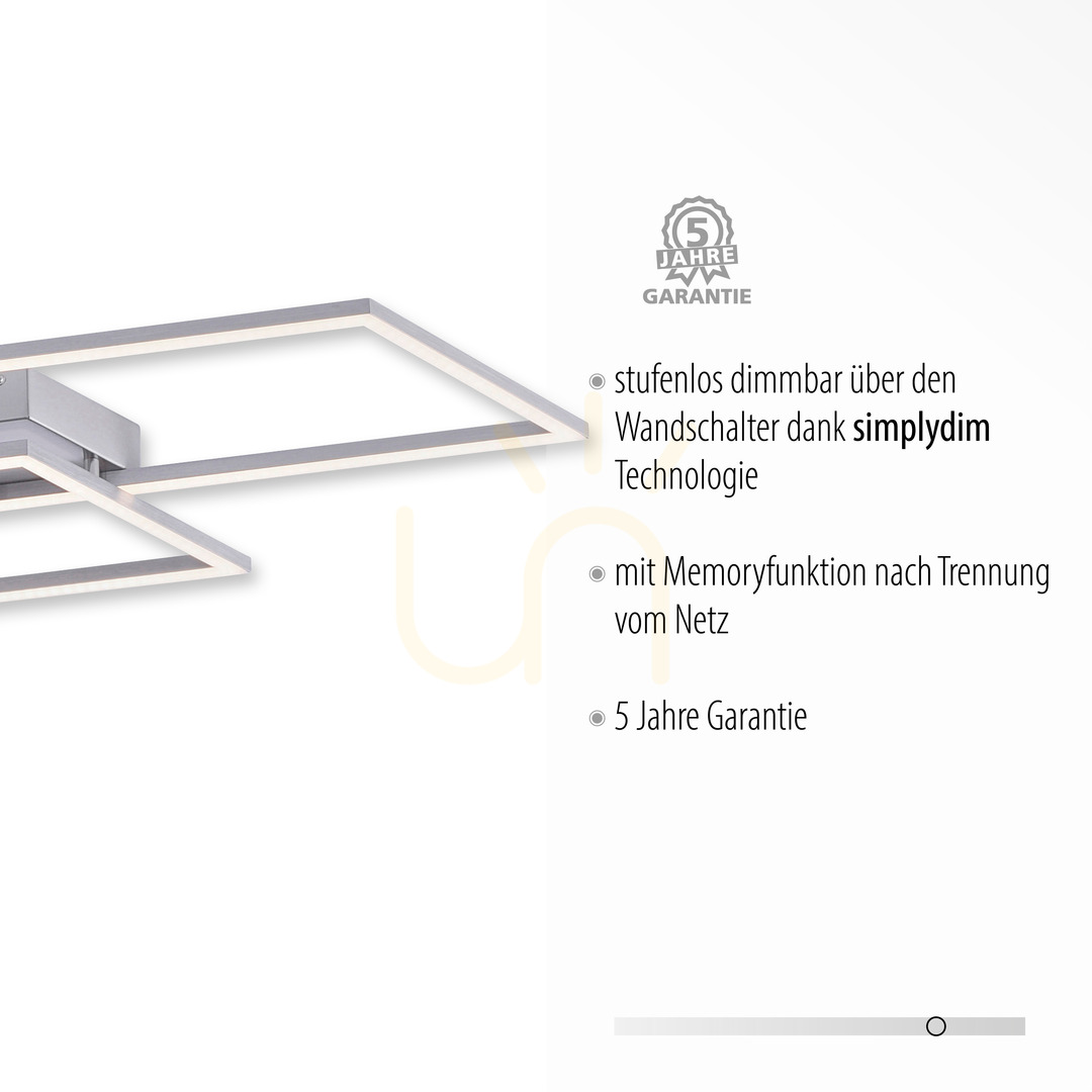 Display Plafond INIGO 8193-55 Silver 2xLED Plafond INIGO 8193-55 Silver 2xLED