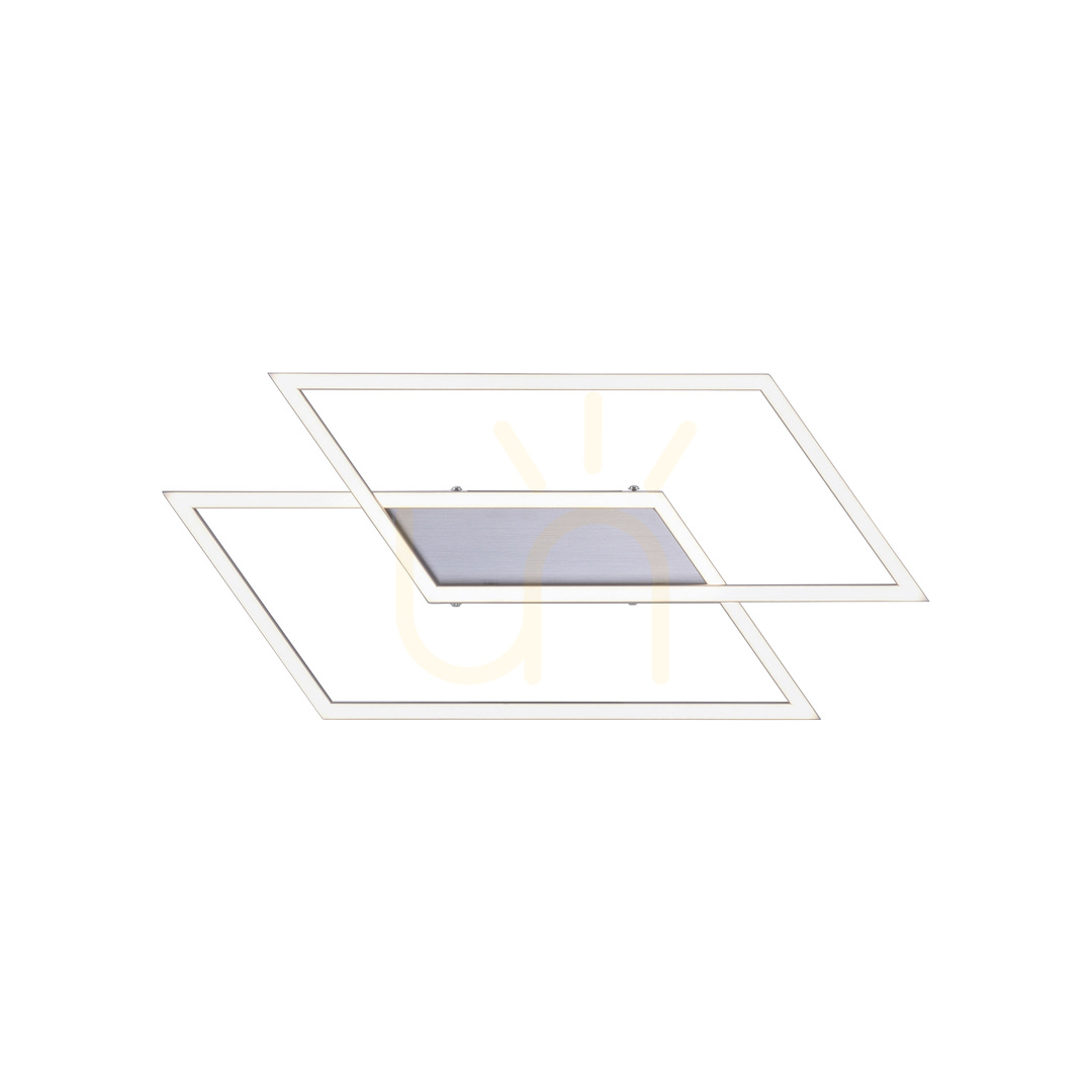 Show Plafond INIGO 8192-55 Silver 2xLED Plafond INIGO 8192-55 Silver 2xLED