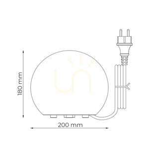 BALL MC20E Garden Lamp White 1xE27 small 9