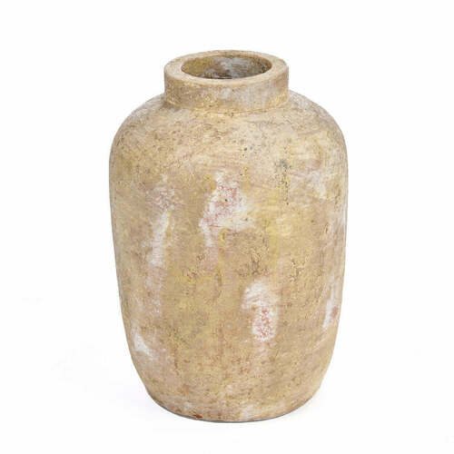 Check Terracotta Collection Clay Echo Vase Cream M