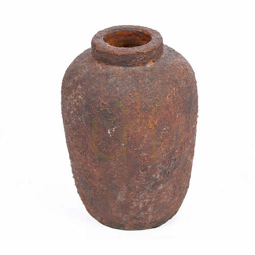 Check Bazar Bizar Clay Echo Decorative Vase Burgundy S, 20 cm