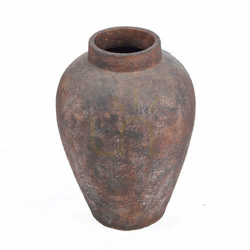Check Volcanic Vase Burgundy XXL Terracotta Collection