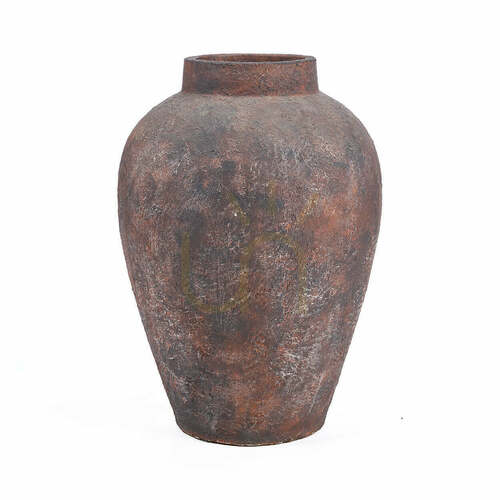 Check Volcanic Vase Burgundy XXL Terracotta Collection