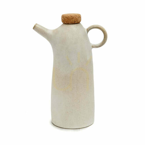 Check Olive Oil Bottle White 19.5 cm N°78