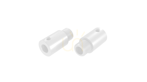 Check M10x1 metal strain relief with 4 mm socket, white