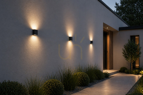 Check NORA 2464BL 10.3W DALI2 outdoor wall lamp IP65 black - Norlys