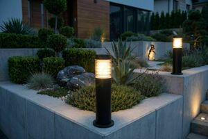 Outdoor Post Light SU-MA Joy Black 75 cm Stainless Steel E27 91065L-750 BL small 2