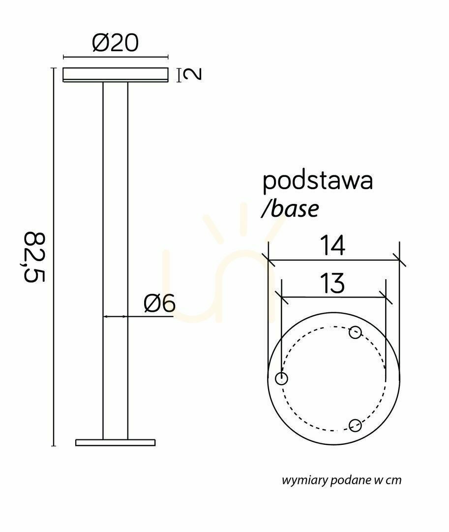 Show Standing luminaire RONDO II RO-825 Standing luminaire RONDO II RO-825