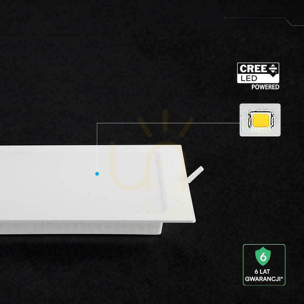 View V-TAC recessed downlight panel 12W LED CREE CHIP square 170x170mm VT-61012CCT 1320lm 6 year warranty V-TAC recessed downlight panel 12W LED CREE CHIP square 170x170mm VT-61012CCT 1320lm 6 year warranty