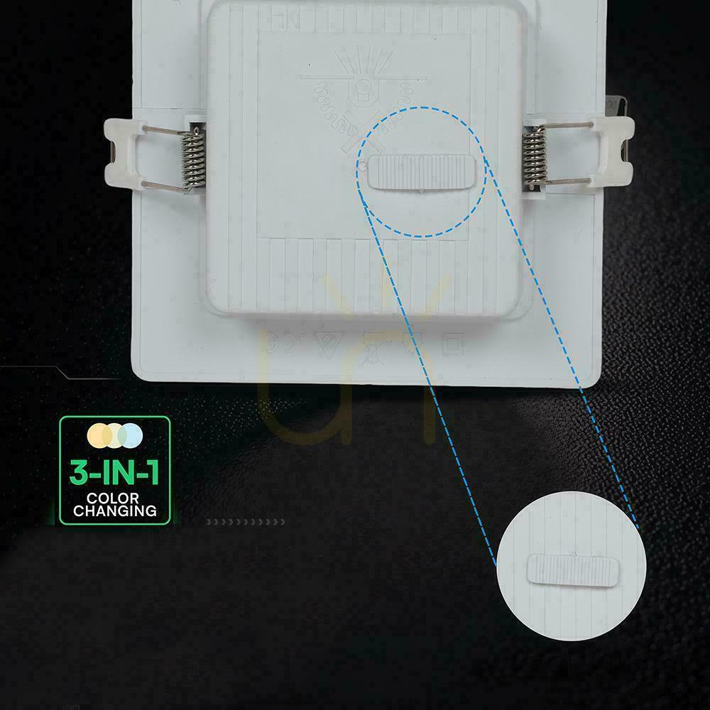 Preview V-TAC 18W LED CREE CHIP recessed downlight panel square 220x220mm VT-61018CCT 1980lm 6 year warranty V-TAC 18W LED CREE CHIP recessed downlight panel square 220x220mm VT-61018CCT 1980lm 6 year warranty