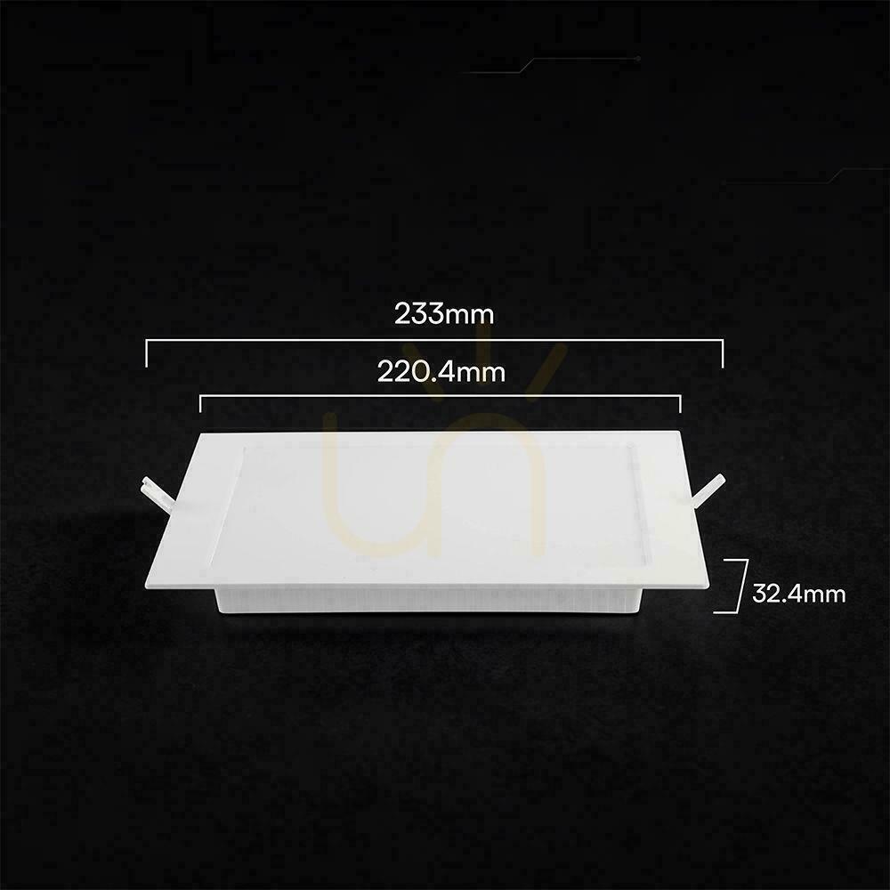 Show V-TAC 18W LED CREE CHIP recessed downlight panel square 220x220mm VT-61018CCT 1980lm 6 year warranty V-TAC 18W LED CREE CHIP recessed downlight panel square 220x220mm VT-61018CCT 1980lm 6 year warranty