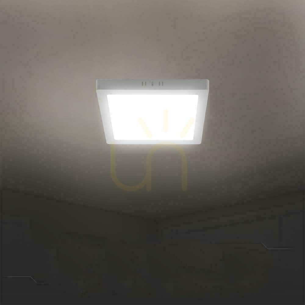 View Surface-mounted downlight panel V-TAC 6W LED CREE CHIP square 120x120mm VT-60006CCT 630lm 6 year warranty Surface-mounted downlight panel V-TAC 6W LED CREE CHIP square 120x120mm VT-60006CCT 630lm 6 year warranty