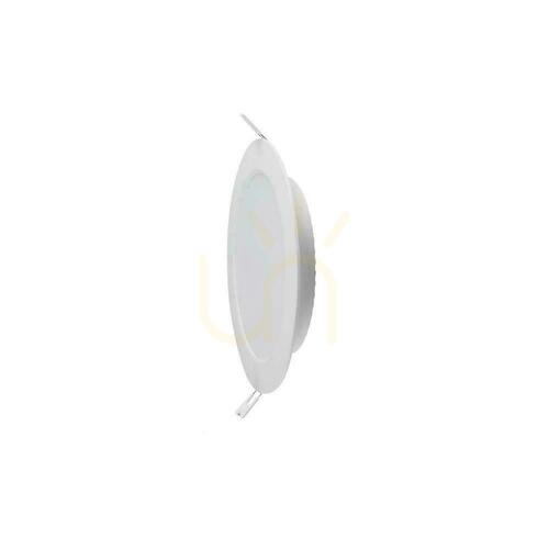 Check V-TAC 6W LED CREE CHIP recessed downlight panel round 120x28mm VT-61006CCT 630lm 6 year warranty