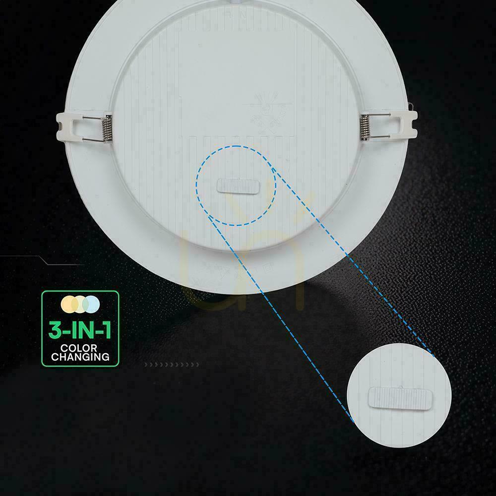 Preview V-TAC 24W LED CREE CHIP recessed downlight panel round 294x29mm VT-61024CCT 2640lm 6 year warranty V-TAC 24W LED CREE CHIP recessed downlight panel round 294x29mm VT-61024CCT 2640lm 6 year warranty