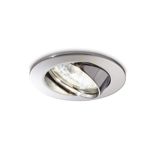 Check Recessed Spotlight Ideallux Swing Chrome GU10 8.2 cm 083131