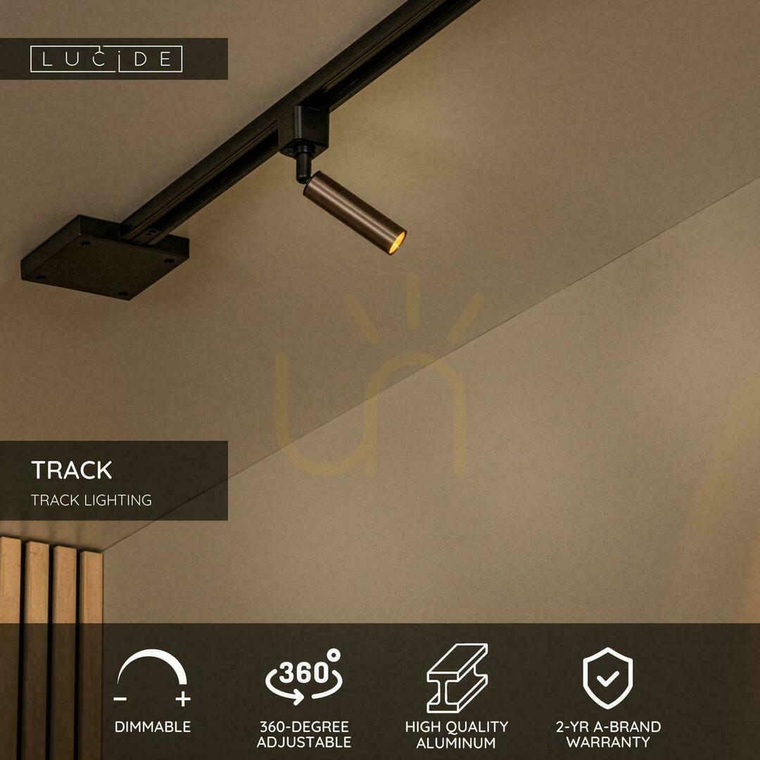 Preview Track Spotlight Lucide TRACK Brown Aluminum G9 09961/01/97 Track Spotlight Lucide TRACK Brown Aluminum G9 09961/01/97