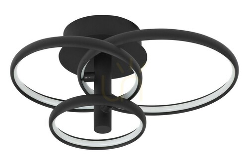 Check Luces Exclusivas BELEN LE41593 LED Ceiling Light 30W 3000K Matt Black, 45 cm