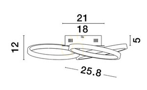 Plafond CROIX Luces Exclusivas LE42656 small 5