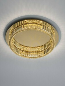 BAUTA LED Ceiling Light Luces Exclusivas LE42678, Gold with Crystals, Ø50 cm 29W 3500K small 2
