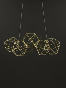 Gold LED pendant light ASIS Luces Exclusivas LE42726 21.6 W 3000 K small 1