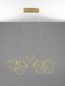 Gold LED pendant light ASIS Luces Exclusivas LE42726 21.6 W 3000 K small 2