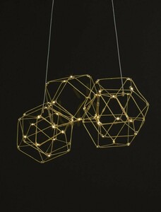 Gold LED pendant light ASIS Luces Exclusivas LE42726 21.6 W 3000 K small 3