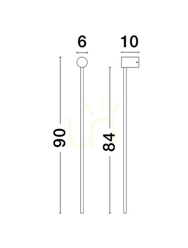 Check TECOMAN Luces Exclusivas wall lamp LE42851