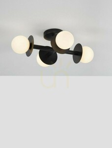 URUAPAN black ceiling light 4×G9 Luces Exclusivas LE42887 small 1