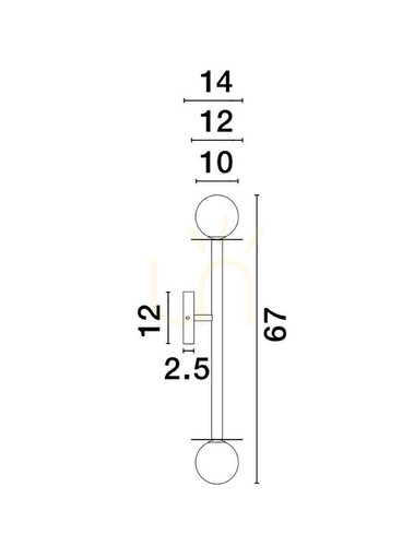 Check MORELOS Luces Exclusivas wall lamp LE42893