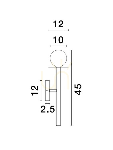 Check MORELOS Luces Exclusivas wall lamp LE42895