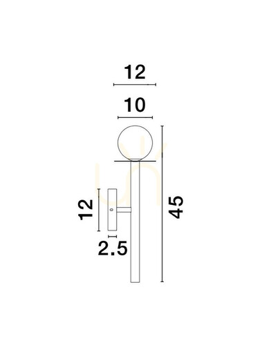 Check MORELOS Luces Exclusivas wall lamp LE42896