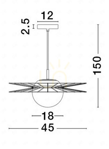 MORELOS Luces Exclusivas Pendant Lamp LE42940 small 2