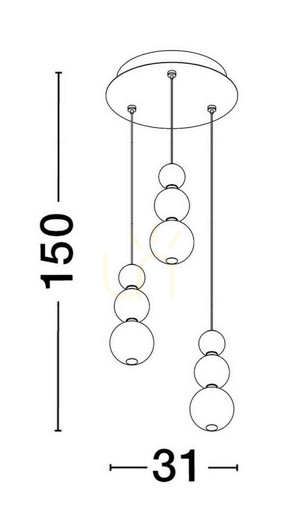 View ADAN Luces Exclusivas Pendant Lamp LE43214 ADAN Luces Exclusivas Pendant Lamp LE43214