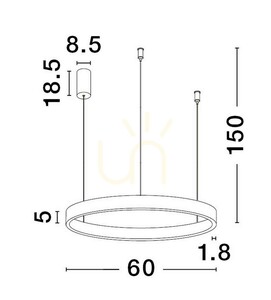 BARI Pendant Lamp by Luces Exclusivas LE43249 small 1