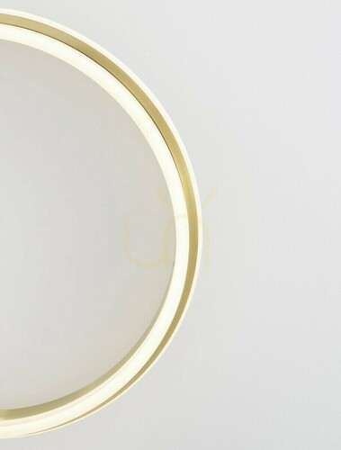 Check Luces Exclusivas ACALA LE43327 gold LED ceiling light, 60 cm, 60 W, 3000 K