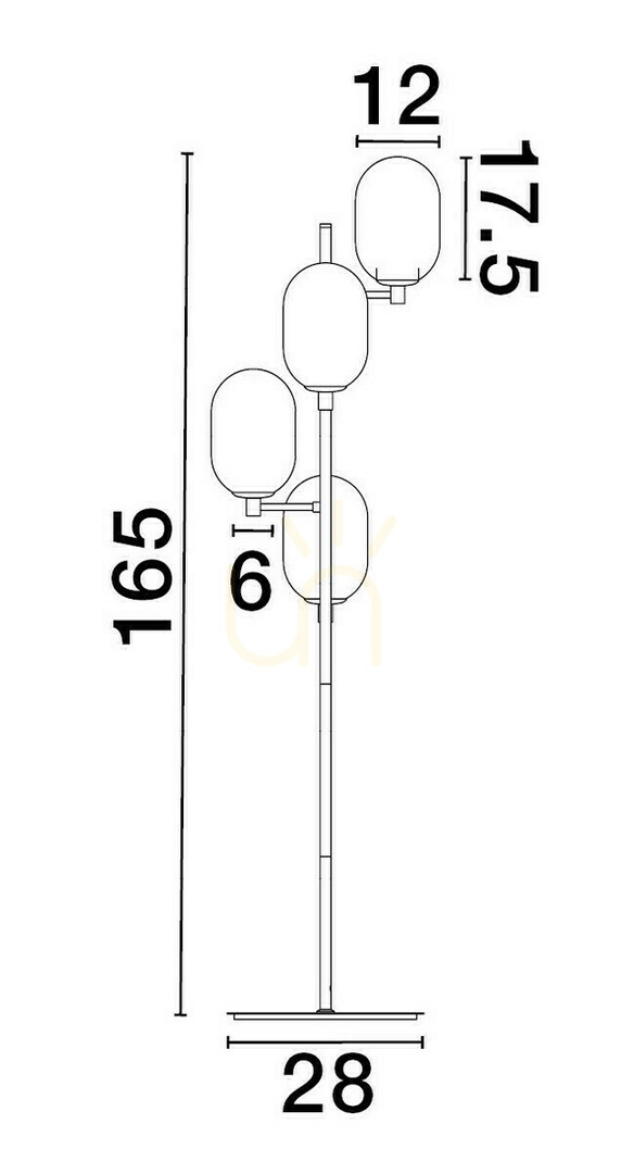 View BADESI Luces Exclusivas Floor Lamp LE43354 BADESI Luces Exclusivas Floor Lamp LE43354