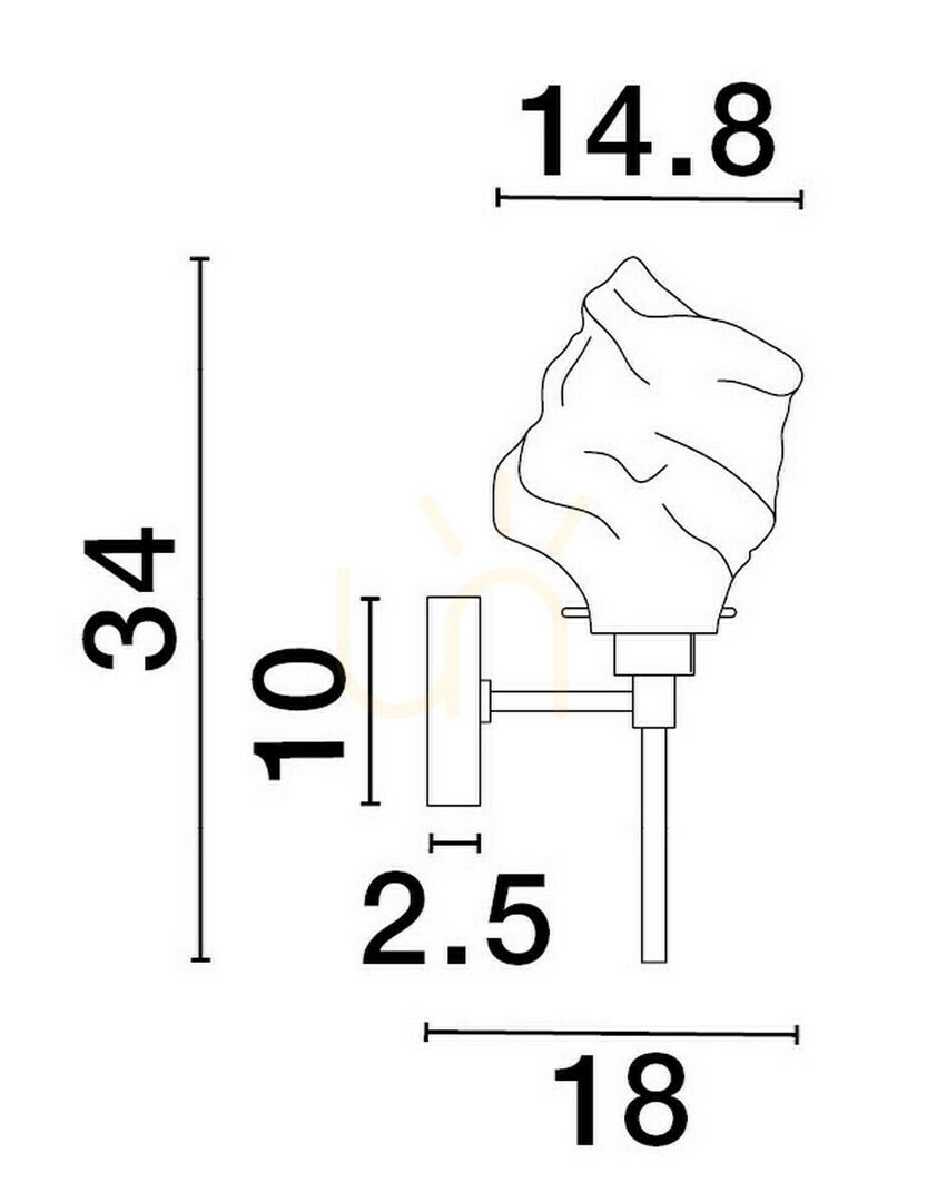 Preview BALUN wall lamp by Luces Exclusivas LE43404 BALUN wall lamp by Luces Exclusivas LE43404