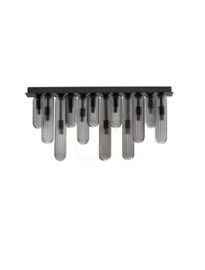 Luces Exclusivas BALDE LE43407 grey glass ceiling light 12 × G9 72 cm small 0