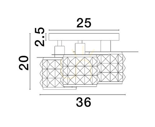 Check Plafond BAMOA Luces Exclusivas LE43422