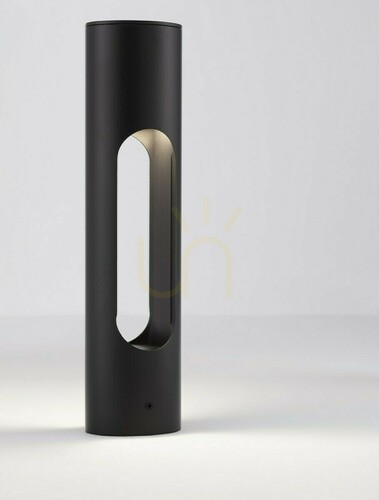 Check Luces Exclusivas ACATLA LE73504 Black LED Garden Bollard, 36 cm, 3000 K