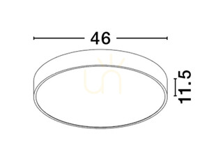 ACOCUL ceiling light Luces Exclusivas LE43590 black LED 40 W CCT small 1