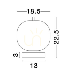 PILAR Luces Exclusivas Table Lamp LE43658 small 1