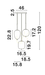 PILAR Luces Exclusivas Pendant Lamp LE43668 1 PILAR Luces Exclusivas Pendant Lamp LE43668 small 1
