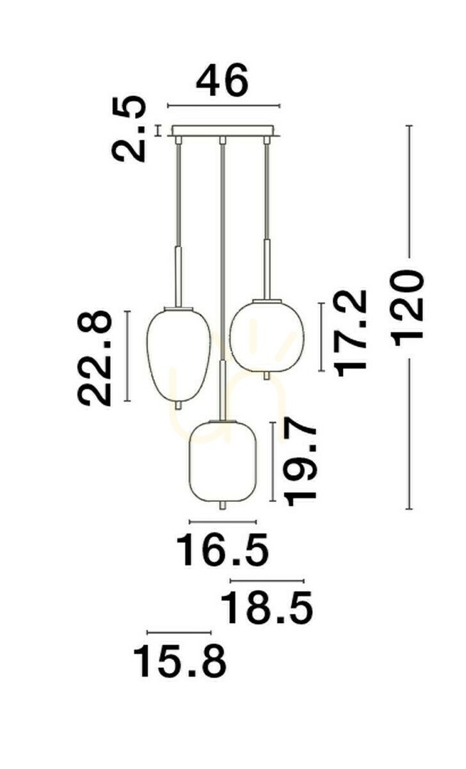 View PILAR Luces Exclusivas Pendant Lamp LE43668 PILAR Luces Exclusivas Pendant Lamp LE43668